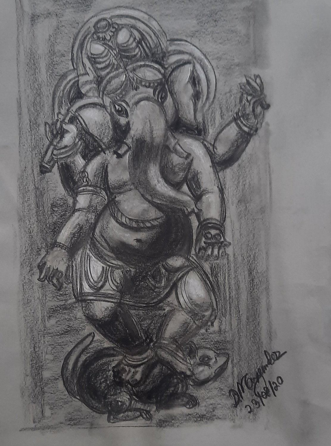 Lord Ganesha Drawing by Sk Sahif Ali - Pixels